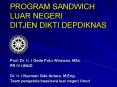 PROGRAM SANDWICH LUAR NEGERI DITJEN DIKTI DEPDIKNAS PowerPoint PPT Presentation