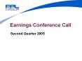 Earnings Conference Call PowerPoint PPT Presentation