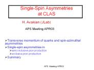 Single-Spin Asymmetries at CLAS