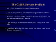 The CMBR Horizon Problem