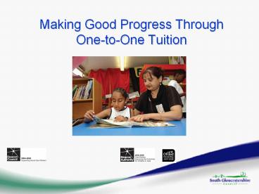 Making Good Progress Through One-to-One Tuition