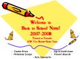 Welcome to Back to School Night 20072008 PowerPoint PPT Presentation