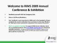 Welcome to RIMS 2009 Annual Conference PowerPoint PPT Presentation