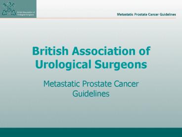 British Association of Urological Surgeons