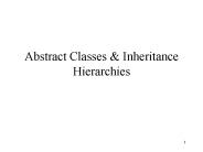 Abstract Classes