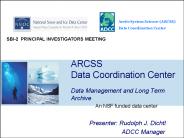 ARCSS Data Coordination Center
