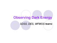 Observing Dark Energy
