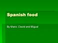 Spanish food PowerPoint PPT Presentation