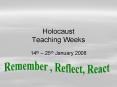 Holocaust Teaching Weeks PowerPoint PPT Presentation