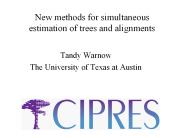 New methods for simultaneous estimation of trees and alignments