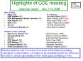 Highlights of GDE meeting Valencia, Spain: Nov 710,2006 PowerPoint PPT Presentation
