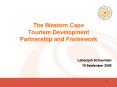 The Western Cape Tourism Development Partnership and Framework PowerPoint PPT Presentation