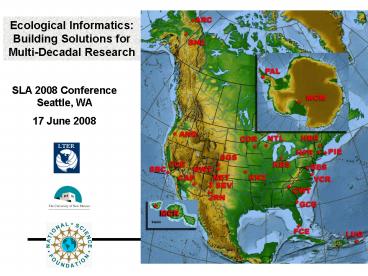 Long Term Ecological Research Network Office Strategic Planning Follow up