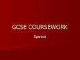 GCSE COURSEWORK PowerPoint PPT Presentation