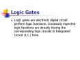 Logic Gates PowerPoint PPT Presentation