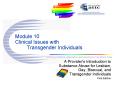 Module 10 Clinical Issues with Transgender Individuals PowerPoint PPT Presentation