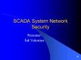 SCADA System Network Security PowerPoint PPT Presentation
