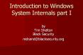 Introduction to Windows System Internals part I PowerPoint PPT Presentation