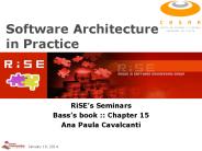 Software Architecture in Practice