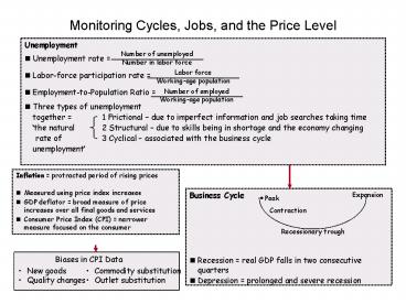 Inflation = protracted period of rising prices