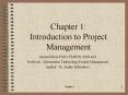 Chapter 1: Introduction to Project Management PowerPoint PPT Presentation