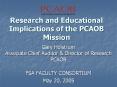 Research and Educational Implications of the PCAOB Mission PowerPoint PPT Presentation