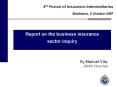 3rd Forum of Insurance Intermediaries Bratislava, 8 October 2007 PowerPoint PPT Presentation