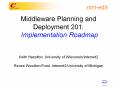Middleware Planning and Deployment 201: Implementation Roadmap  Keith Hazelton, University of Wisconsin/Internet2 Renee Woodten Frost, Internet2/University of Michigan PowerPoint PPT Presentation