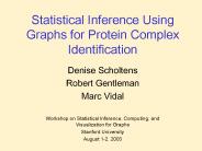 Statistical Inference Using Graphs for Protein Complex Identification