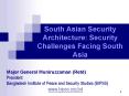 South Asian Security Architecture: Security Challenges Facing South Asia PowerPoint PPT Presentation