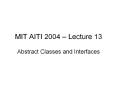 MIT AITI 2004  PowerPoint PPT Presentation