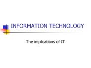 INFORMATION TECHNOLOGY