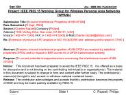 MBOFDM Interference Impact to Inband QPSK transmissions