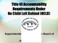 Title III Accountability Requirements Under No Child Left Behind NCLB PowerPoint PPT Presentation
