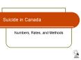 Suicide in Canada PowerPoint PPT Presentation