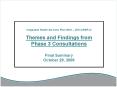 Integrated Health Services Plan 2010 2013 IHSP2 Themes and Findings from Phase 3 Consultations Final PowerPoint PPT Presentation