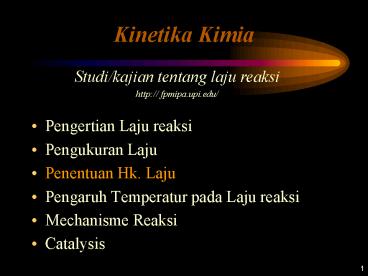 Pengertian Laju reaksi