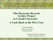 ASU Presentation, 10/7/1999