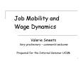 Job Mobility and Wage Dynamics PowerPoint PPT Presentation