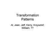 Transformation Patterns