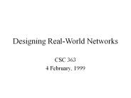 Designing Real-World Networks