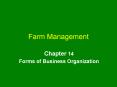 Farm Management PowerPoint PPT Presentation
