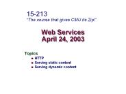 Web Services April 24, 2003