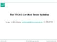 The TTCN3 Certified Tester Syllabus PowerPoint PPT Presentation