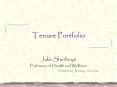Tenure Portfolio PowerPoint PPT Presentation