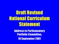 Draft Revised National Curriculum Statement PowerPoint PPT Presentation