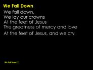 We Fall Down