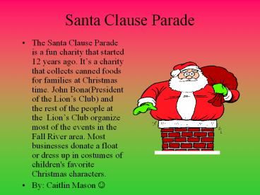 Santa Clause Parade