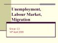 Unemployment,    Labour Market,       Migration PowerPoint PPT Presentation