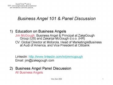 Business Angel 101